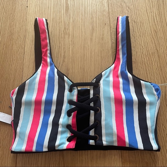 NWT Maaji Dazzling Rib 4- way  reversible bikini top - S - Picture 6 of 12